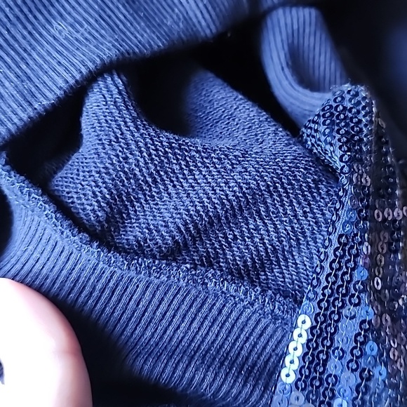 Culpos x INC Collection at Macy's Sequin French Terry Cropped Sweatshirt - Picture 8 of 8